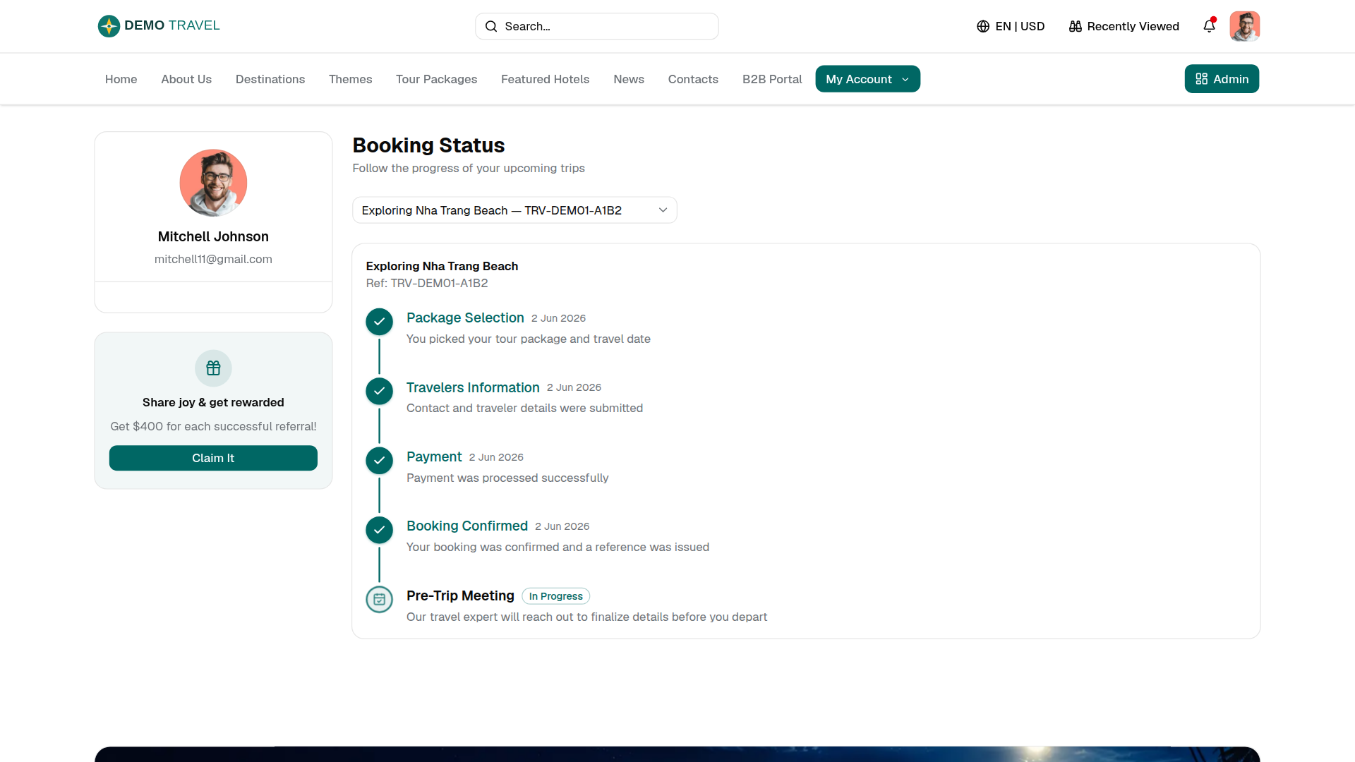 Tra cứu booking